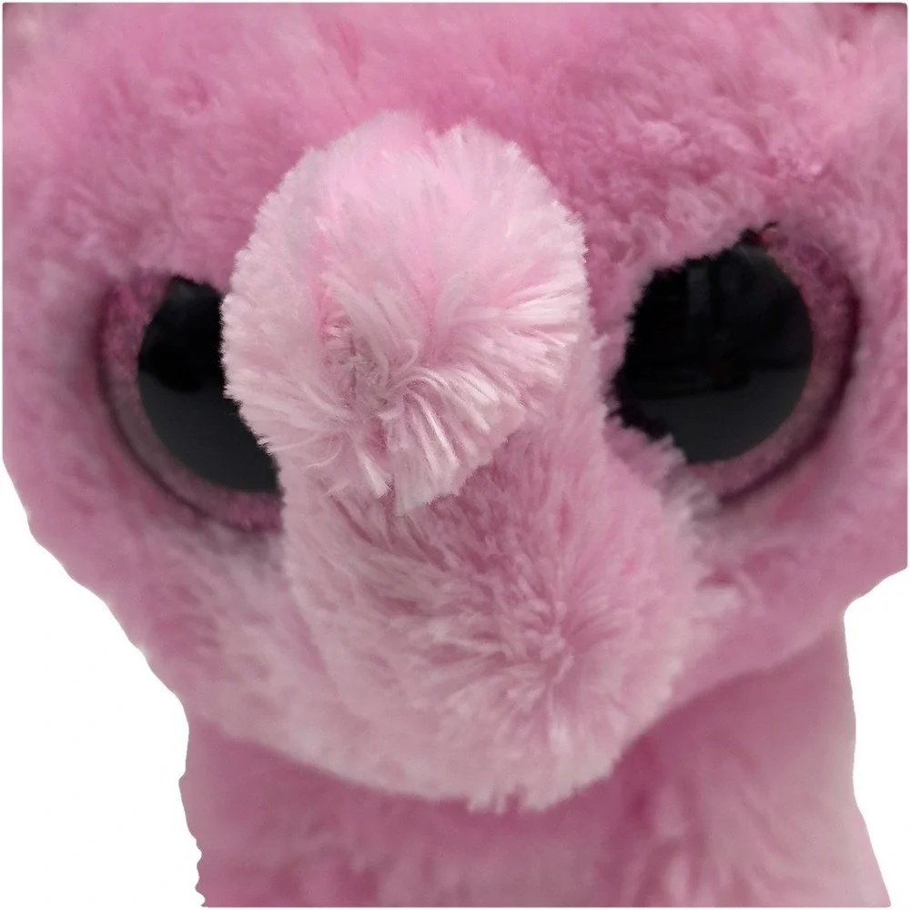 TY Beanie Boos - SUGAR the Elephant Glitter Eyes Regular Size 6 inch TySilk Pink